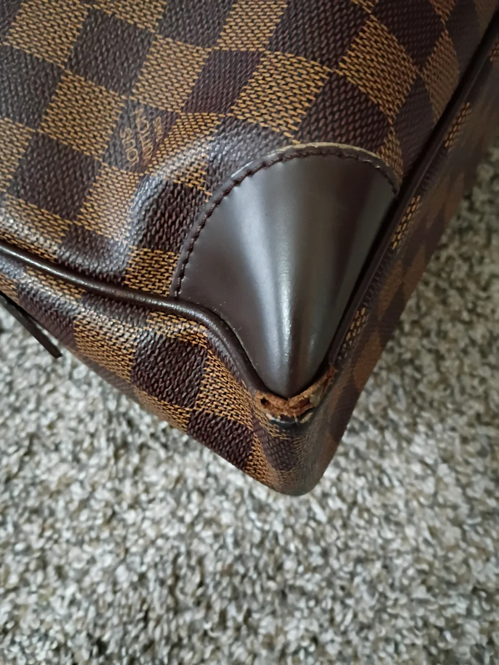 Louis Vuitton Damier Ebene Porte- Documents Voyage Briefcase With Dust Bag